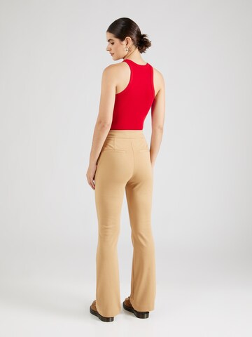 ICHI Flared Trousers in Brown