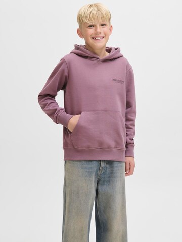 Sweat 'JCOUnion' Jack & Jones Junior en violet : devant