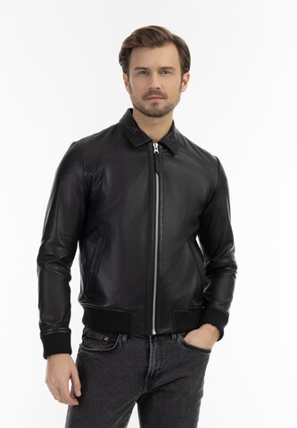 DreiMaster Vintage Between-Season Jacket in Black: front