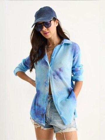 Chemisier Bianco Lucci en bleu