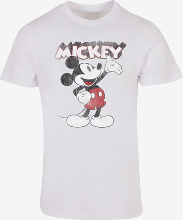 ABSOLUTE CULT Shirt 'Mickey Mouse - Presents' in Wit: voorkant