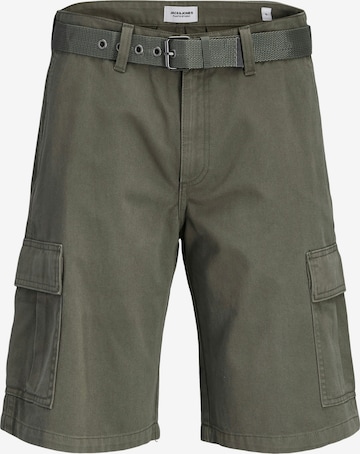JACK & JONES - Pantalón cargo 'JPSTCOLE HUDSON' en verde: frente