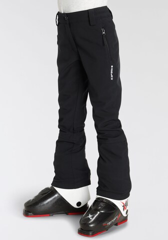 ICEPEAK Normální Outdoorové kalhoty 'LENEXA' – černá: přední strana