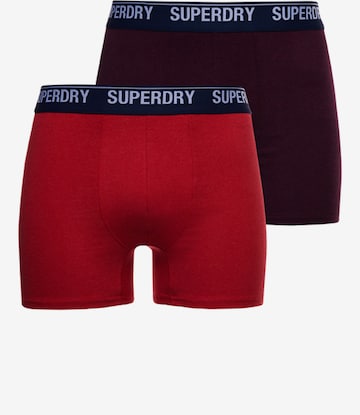 Superdry - Calzoncillo boxer en rojo: frente