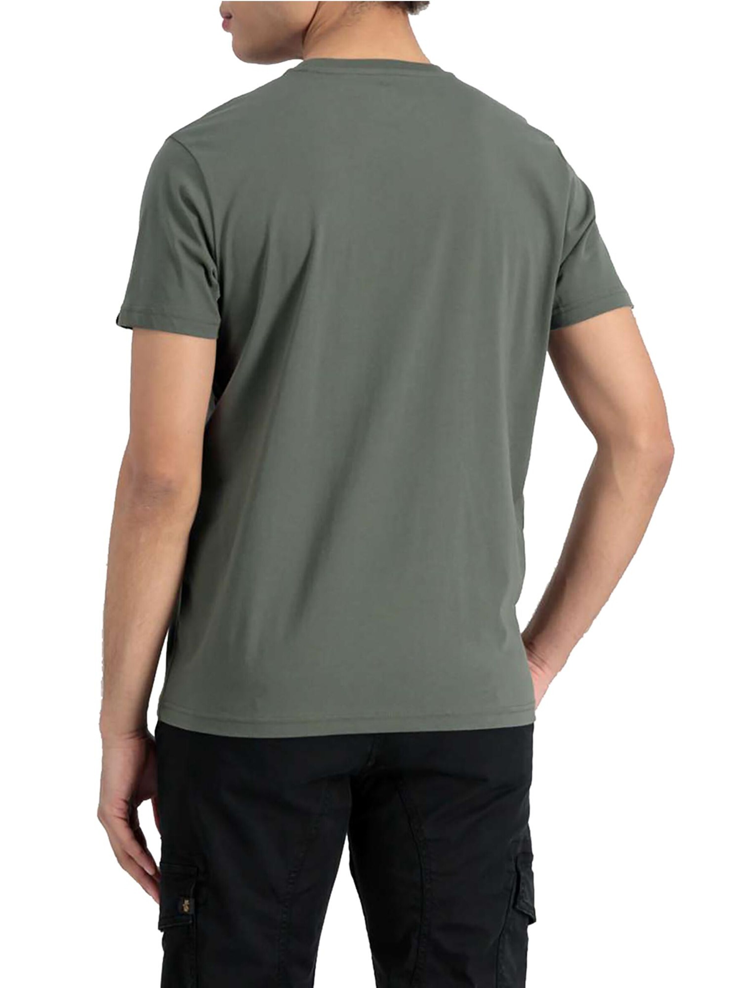 ALPHA INDUSTRIES Shirt 'Basic Rubber' in Green