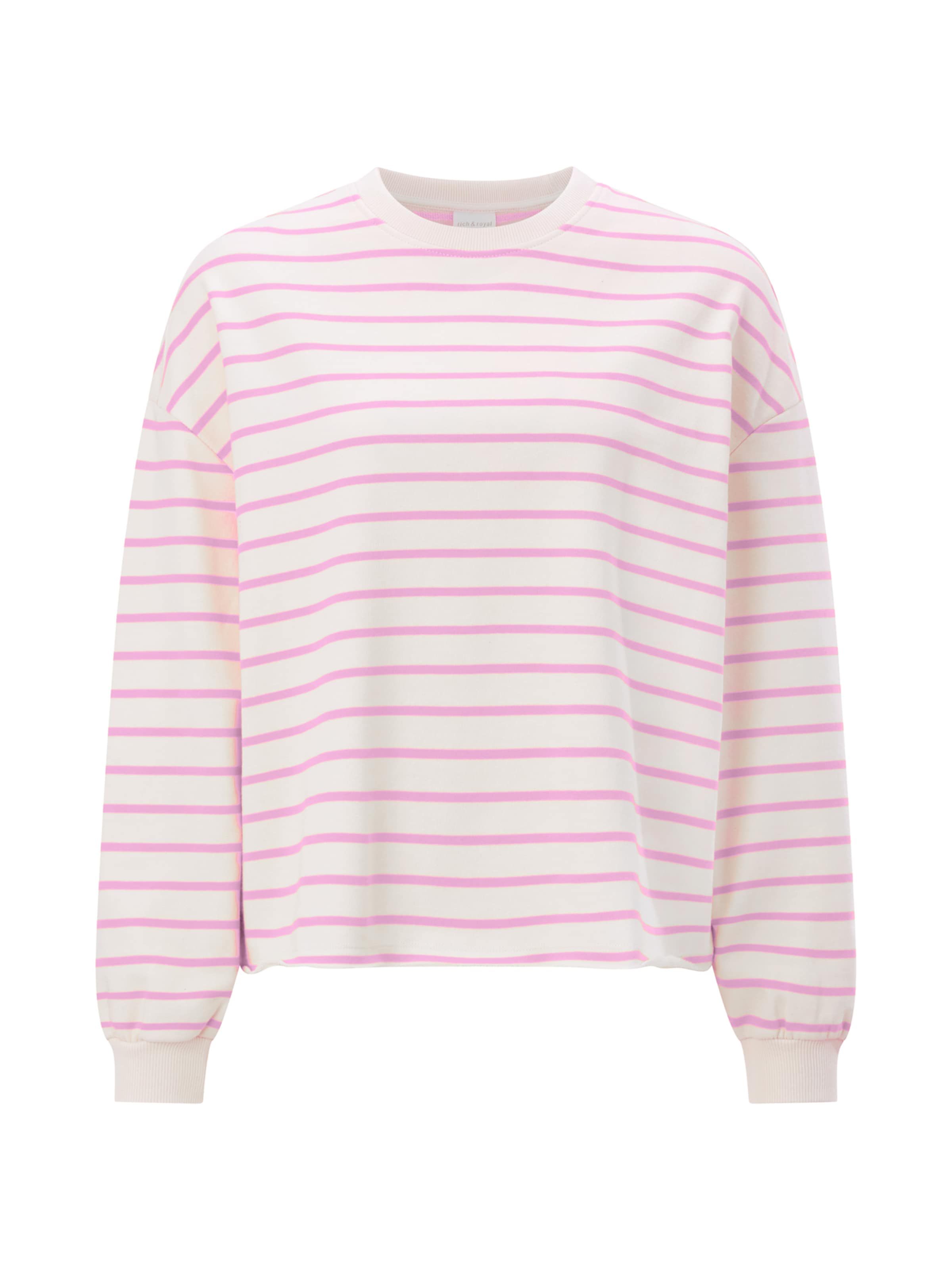 Rich & Royal Sweatshirt in White: front