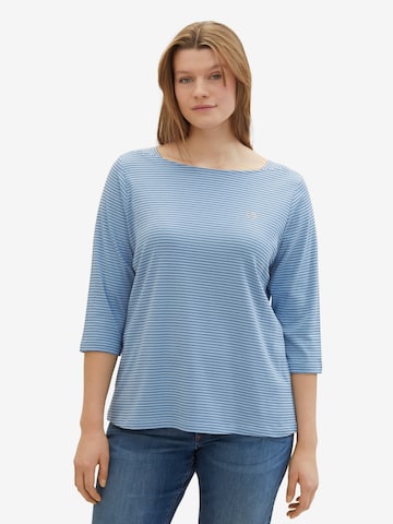 T-shirt Tom Tailor Women + en bleu : devant