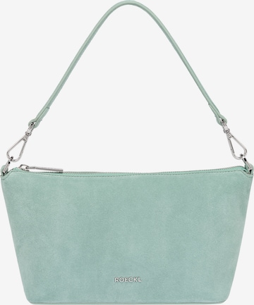 Roeckl Schoudertas 'GAIA UMHÄNGETASCHE VELOUR SMALL' in Blauw: voorkant