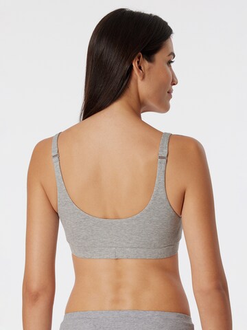 Bustier Soutien-gorge ' Pure Rib ' SCHIESSER en gris