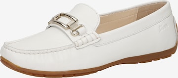 SIOUX Moccasins in White: front