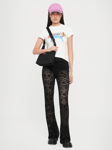 Versace Jeans Couture - Acampanado Pantalón 'FOUSEUX' en negro