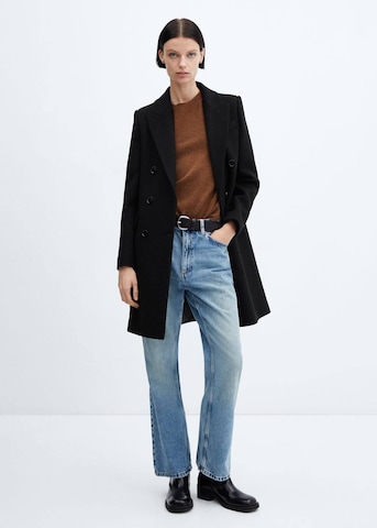 MANGO Between-Seasons Coat 'Dali' in Black