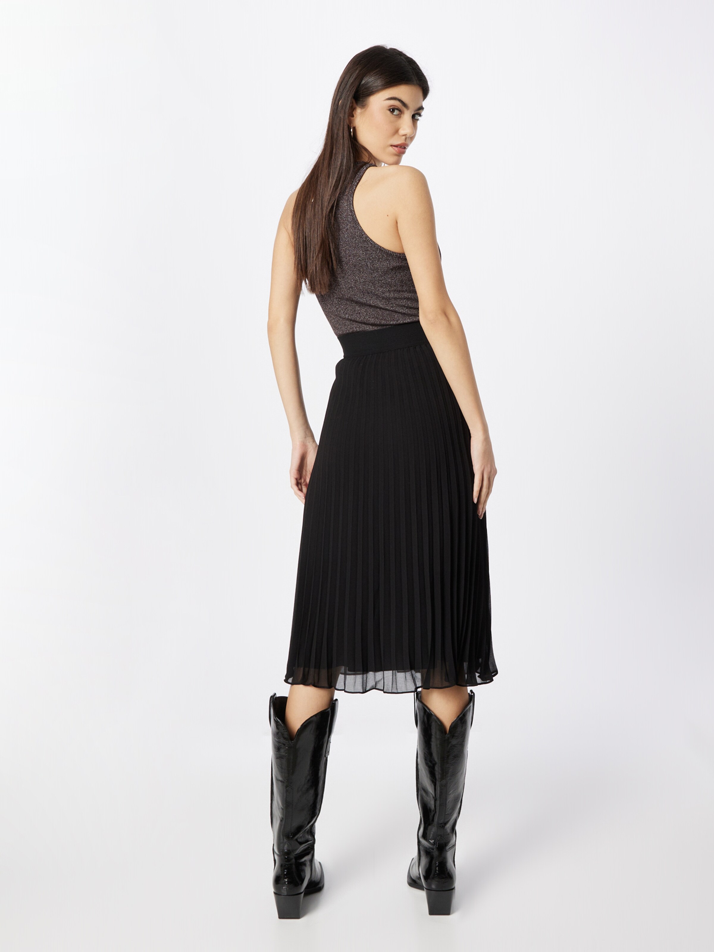 DKNY Skirt PULL ON PLEATED MAXI SKIRT in Black ABOUT YOU