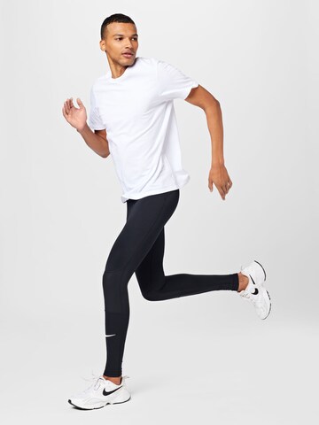 NIKE Skinny Sportsbukser i sort