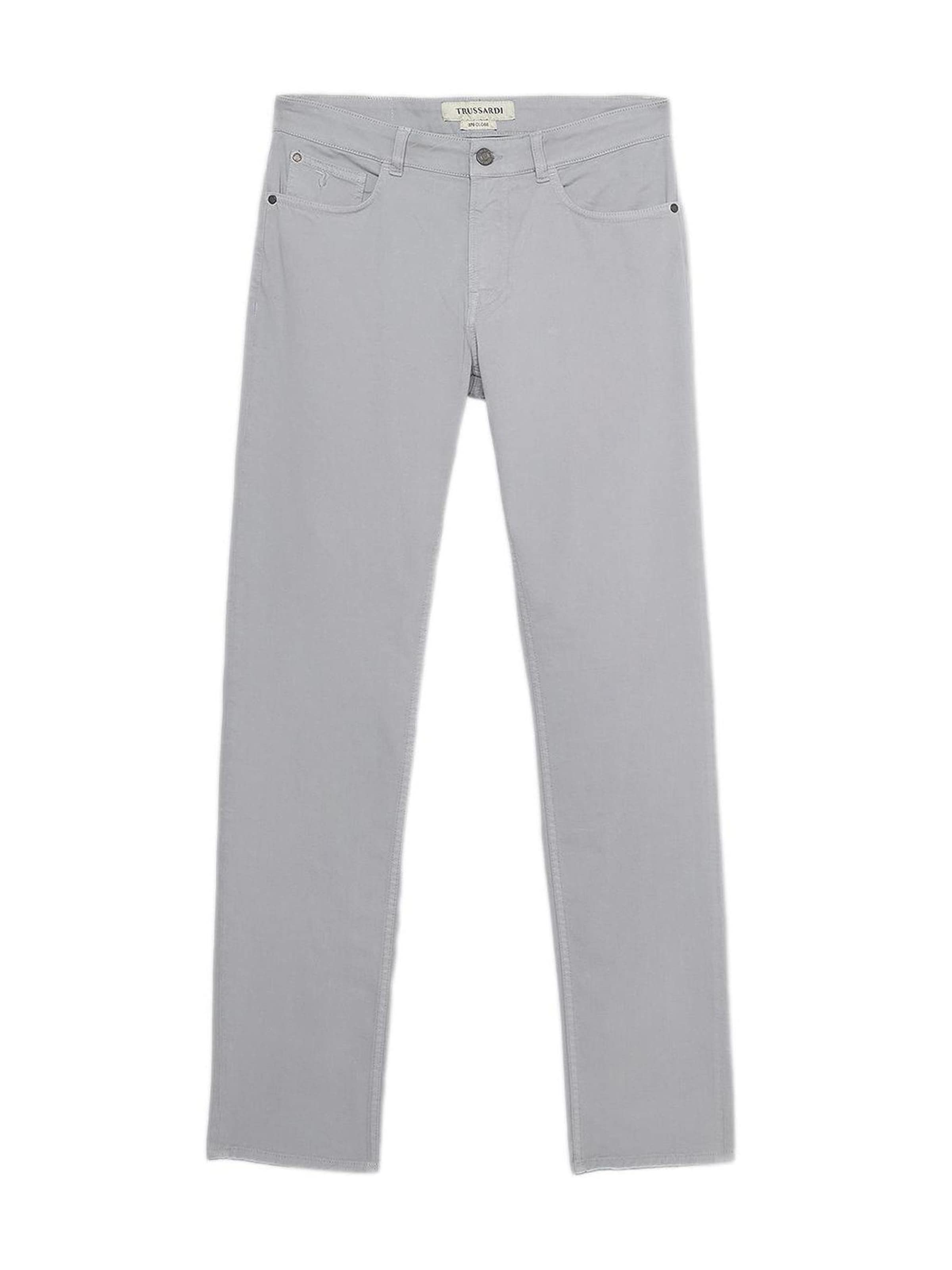 Trussardi Regular Broek in Grijs: voorkant