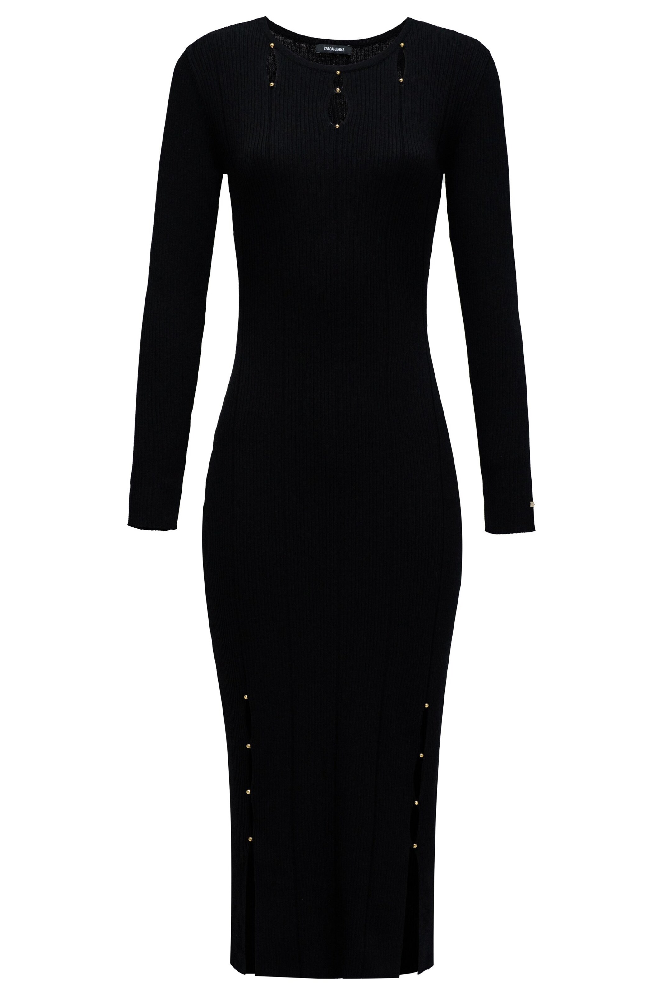 Salsa Jeans Jurk in Zwart: voorkant
