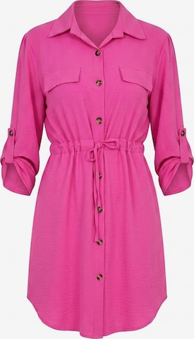 Abito camicia 'M1131' di Figl in rosa: frontale