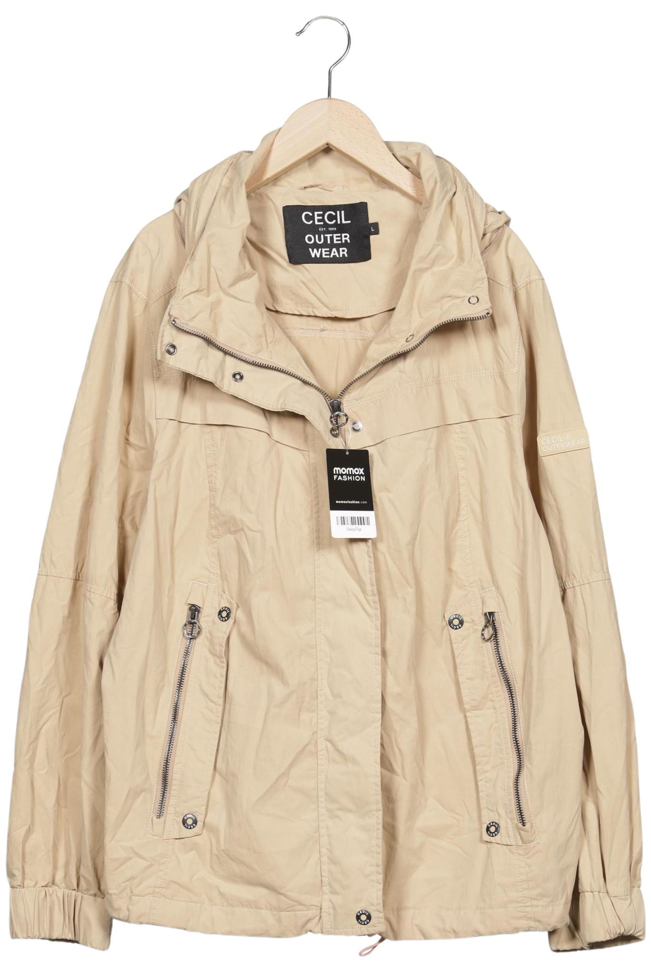 CECIL Jacket & Coat in L in Beige: front