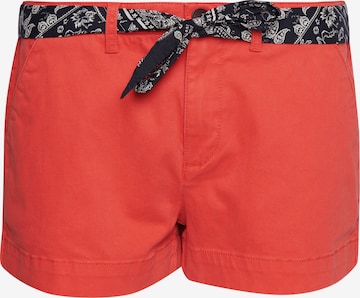 Regular Pantalon chino Superdry en rouge : devant