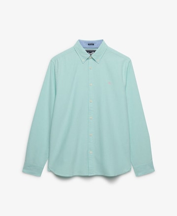 Coupe regular Chemise 'Oxford Preppy' Superdry & Co en vert