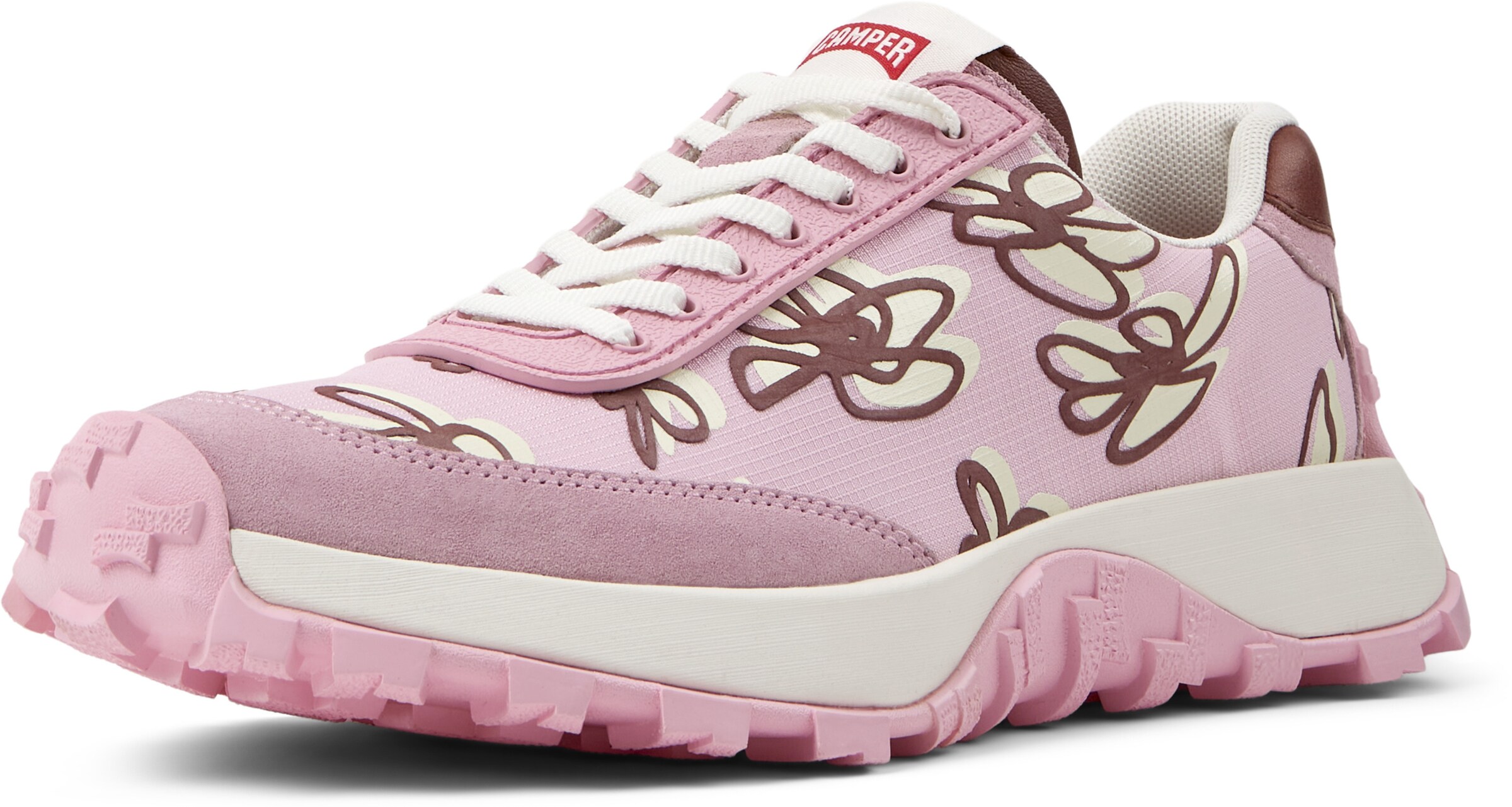 CAMPER Sneakers laag 'Drift Trail' in Roze: voorkant