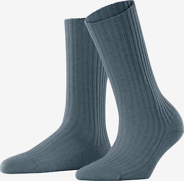 FALKE Socken 'Cosy Wool Boot' in Blau: Vorderseite