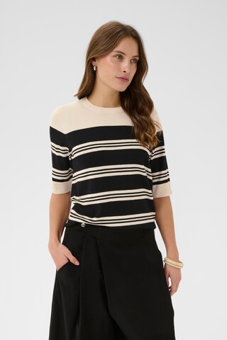 Pull-over 'Merlo' CULTURE en beige : devant