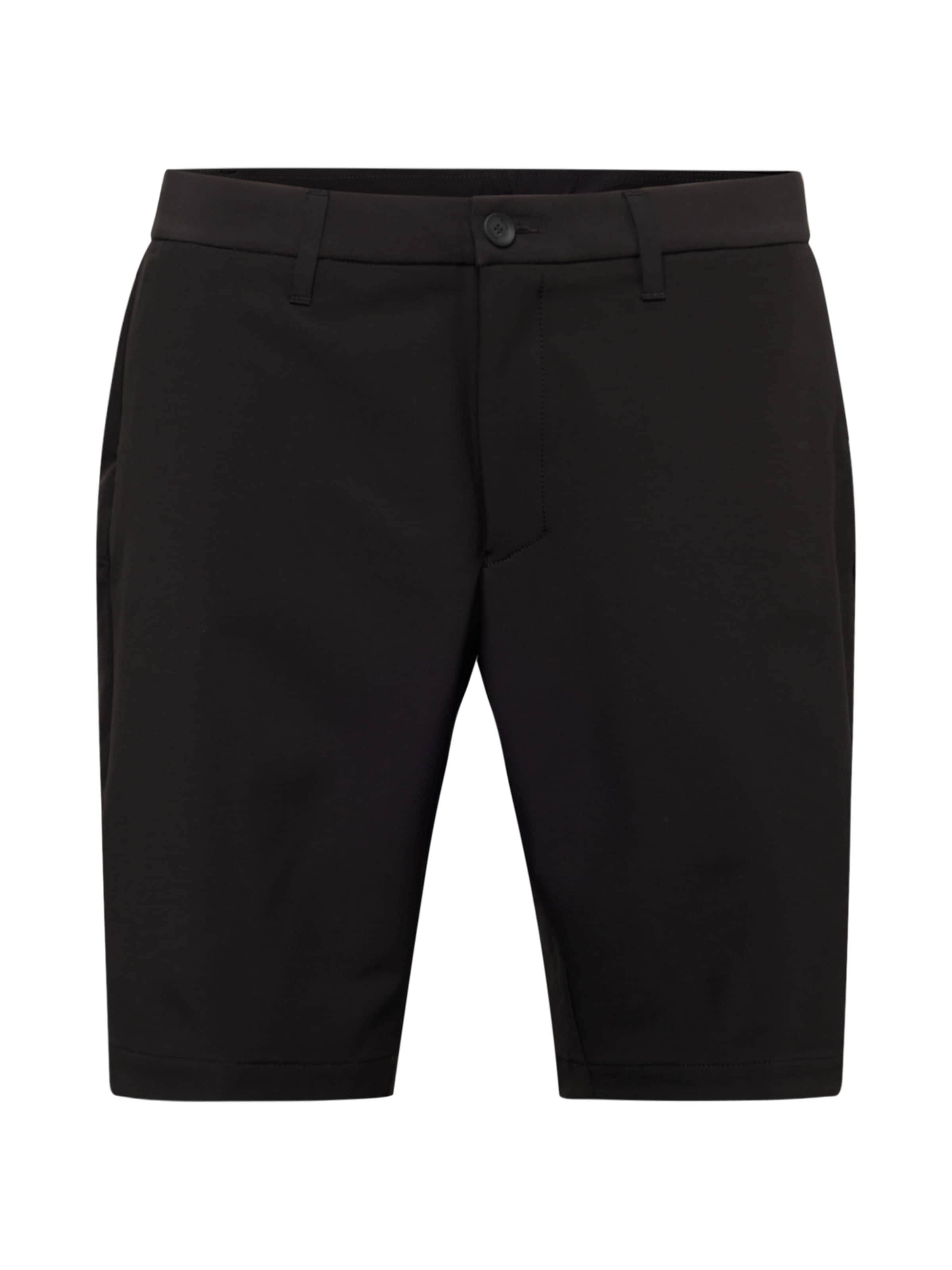 BOSS Slimfit Shorts 'Commuter' in Schwarz: Vorderseite