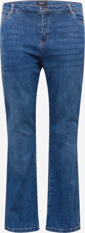 Vero Moda Curve Bootcut Jeans 'SAGA' in Blau: predná strana