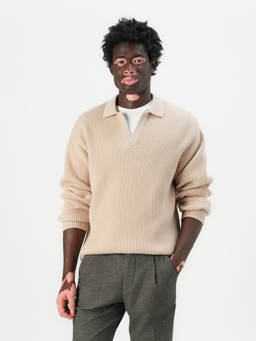 DRYKORN Sweater 'RUSTINO' in Brown