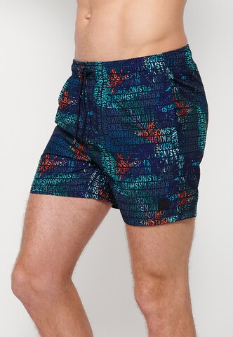 KOROSHI Badeshorts in Blau