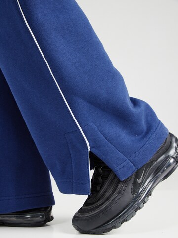 Nike Sportswear Wide leg Trousers 'PHNX FLC' in Blue