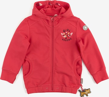 SIGIKID Zip-Up Hoodie in Red: front