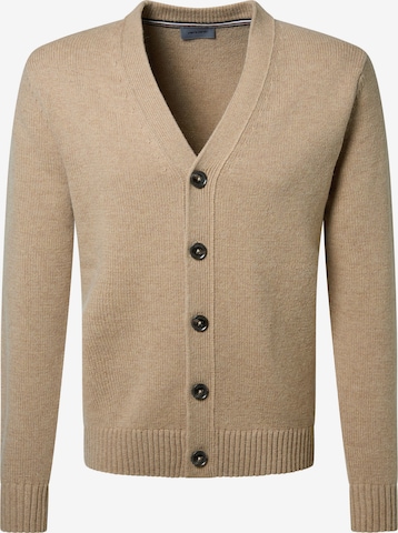 PIERRE CARDIN Knit cardigan in Beige: front