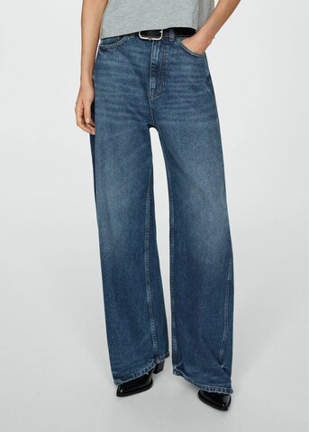 MANGO Wide leg Jeans 'Camilla' in Blauw: voorkant
