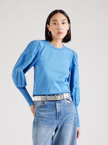 Pull-over 'MELITA' ONLY en bleu : devant