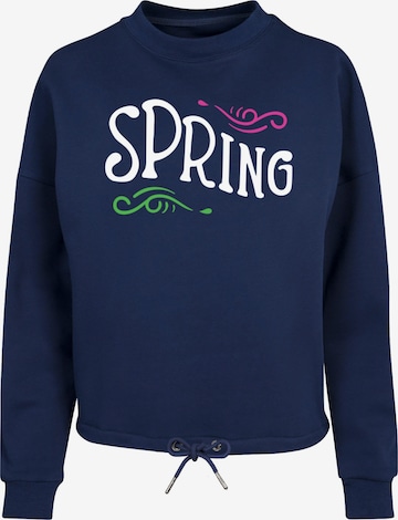 Merchcode Sweatshirt 'Spring' in Blue: front