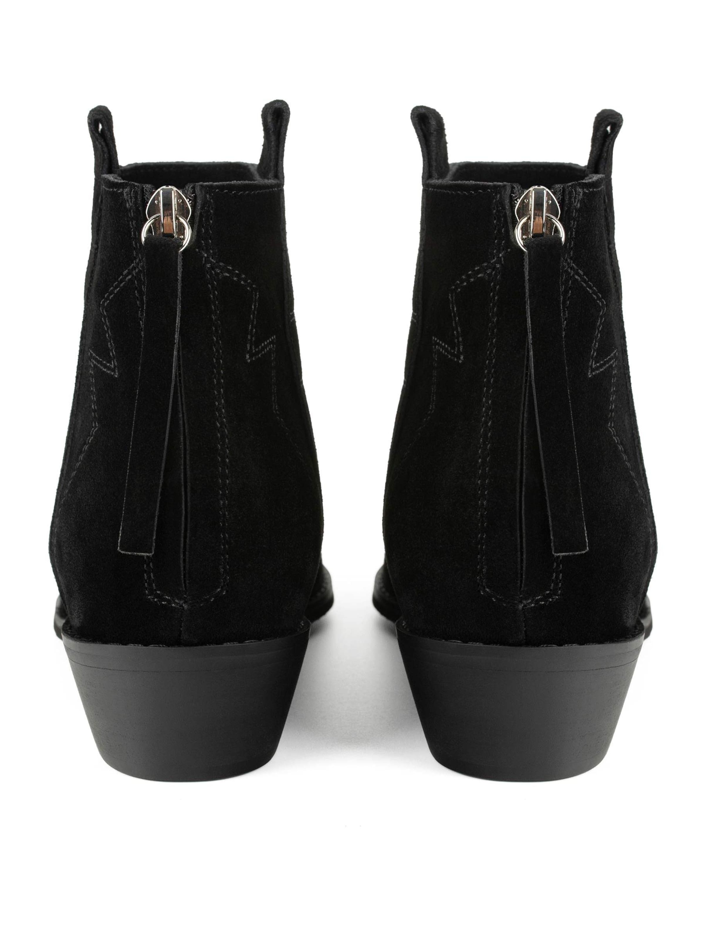 L37 HANDMADE SHOES Booties 'FLASHBACK' in Black