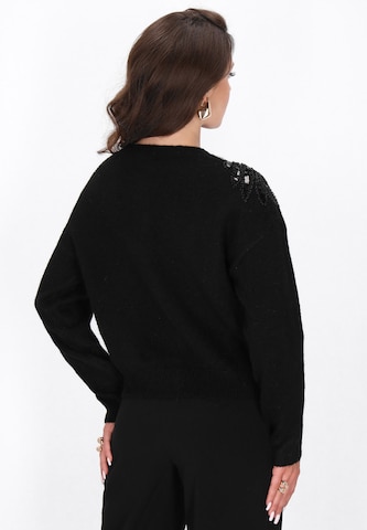 faina Knit cardigan in Black