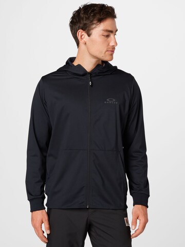OAKLEY Sports sweat jacket in Black: front