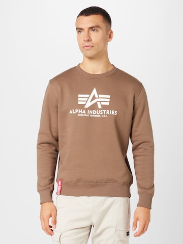 ALPHA INDUSTRIES Sweatshirt in Taupe | ABOUT YOU