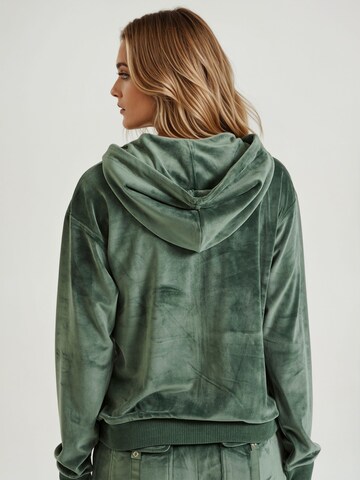 Funky Buddha - Sudadera con cremallera en verde