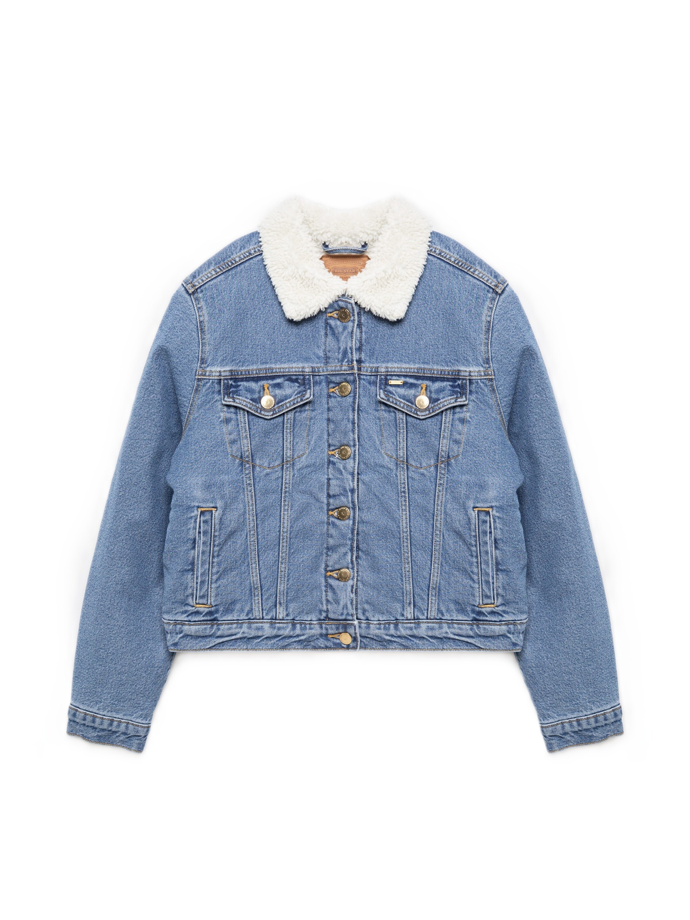 BIG STAR Tussenjas ' ASPEN ' in Blauw: voorkant