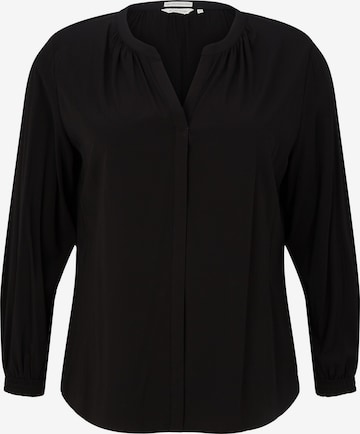 Tom Tailor Women + Blouse in Black: front