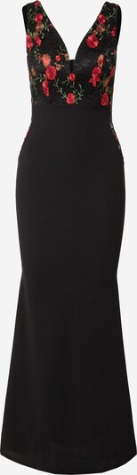 WAL G. Kleid in oliv / rosé / feuerrot / schwarz, Produktansicht