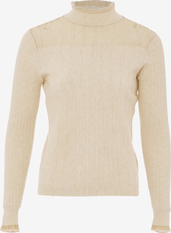 Pull-over nascita en beige : devant