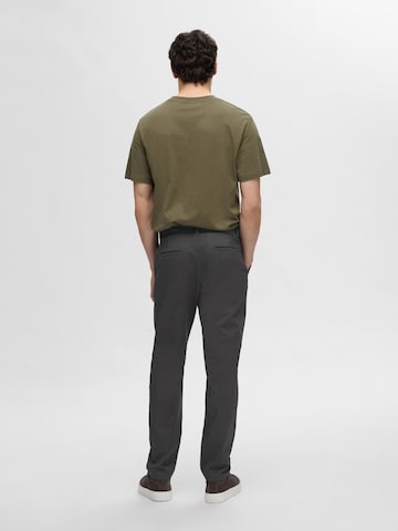 SELECTED HOMME Slim fit Chino trousers 'SLH175 Bill' in Grey