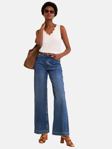 love & roses - Top en beige: frente