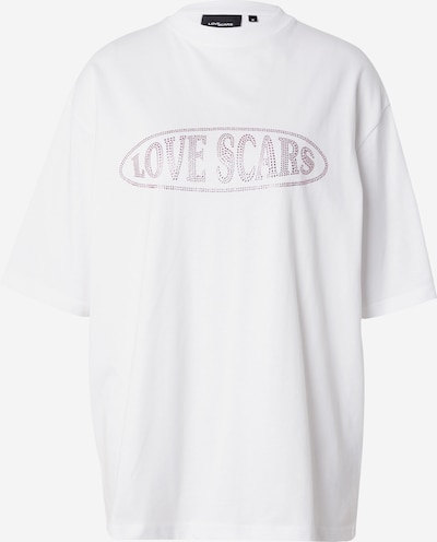 Love Scars Oversized paita värissä lila / valkoinen, Tuotenäkymä