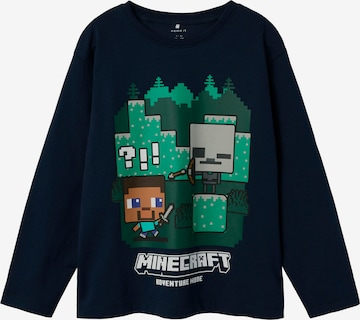 NAME IT - Camiseta 'NKMAc Minecraft' en azul: frente